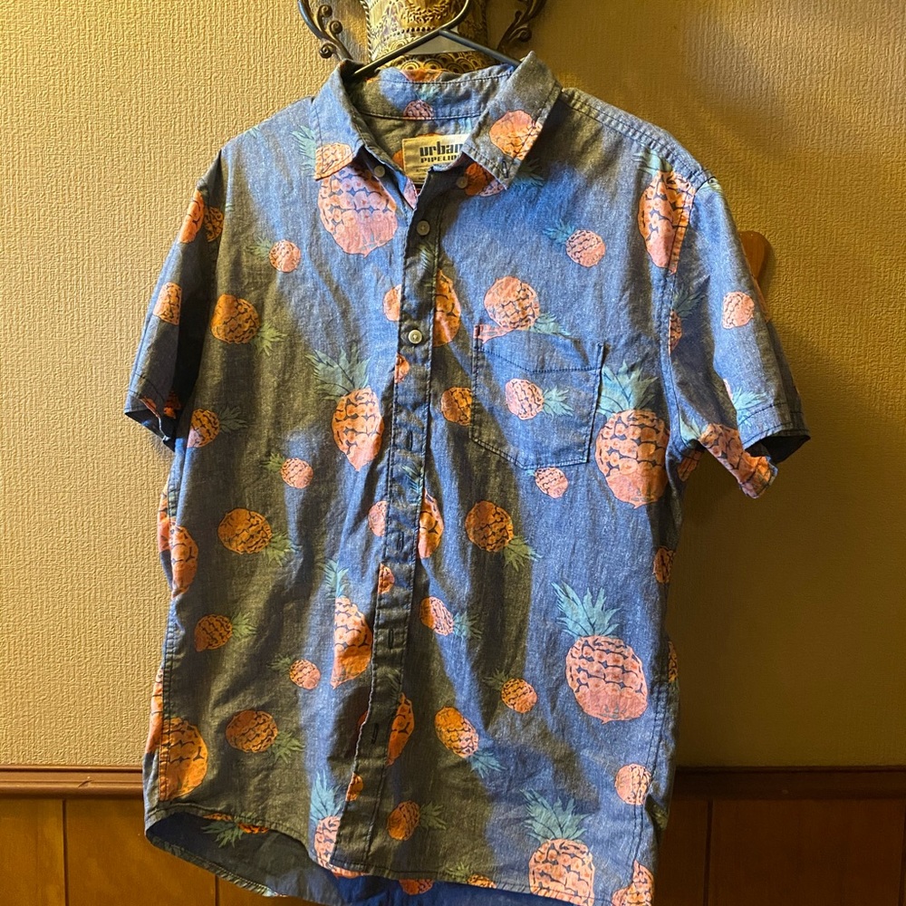Super cute and fun button up top men or women
